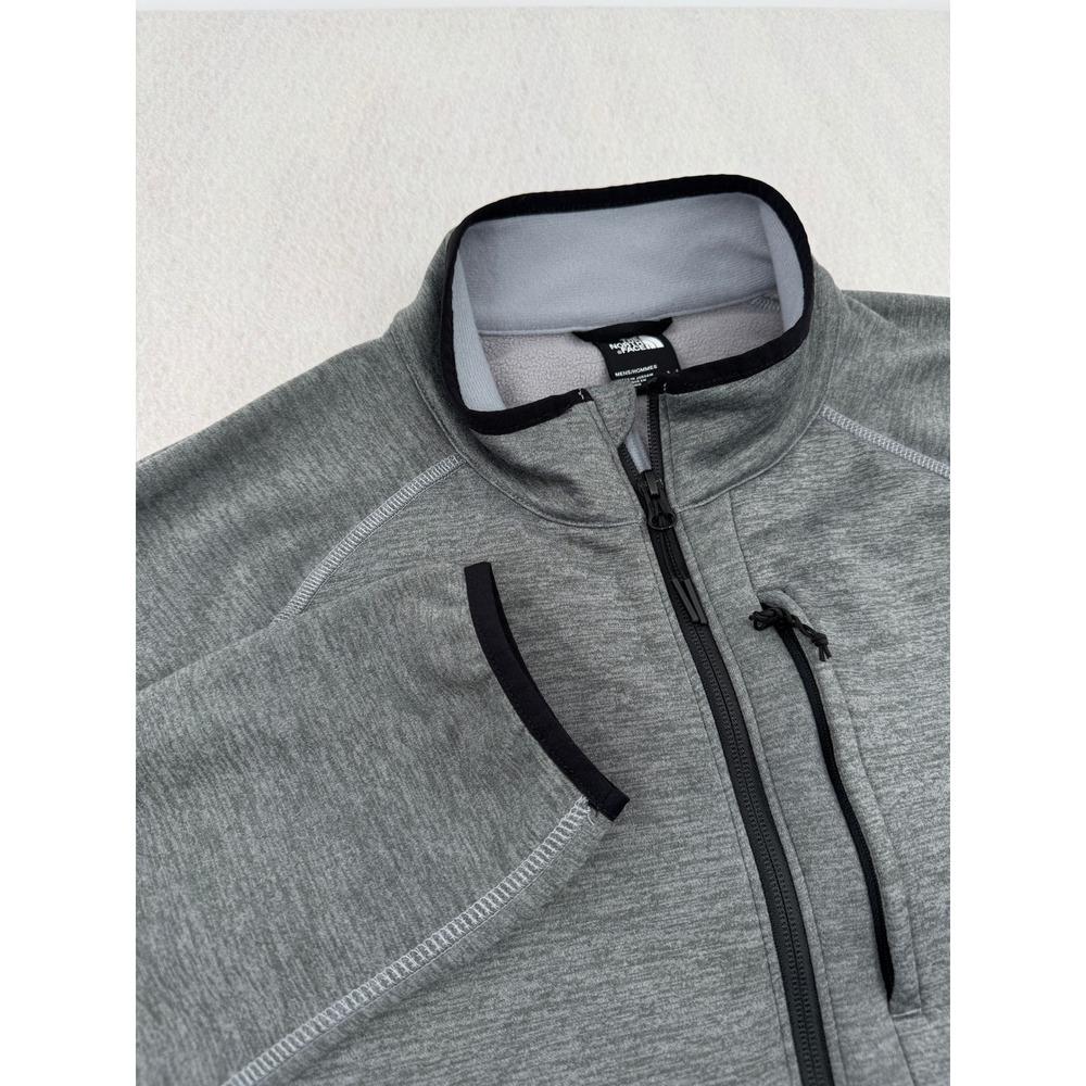 The North Face Mens L Canyonlands Full Zip Fleece Sweater Jacket Gray Outdoors - Picture 3 of 12